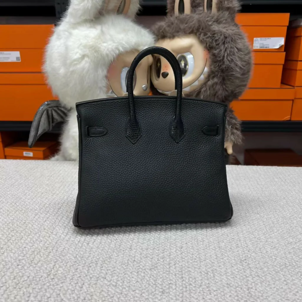 Hermès Birkin 25 touch Black Lizard/Togo Leather Gold Hardware - Image 2
