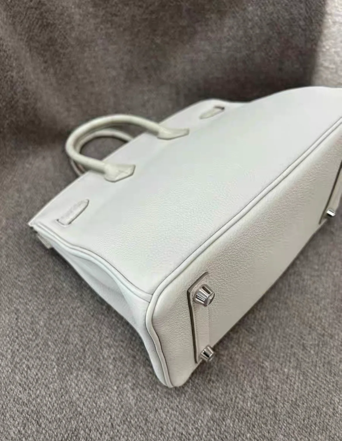 HERMÈS Birkin 25 Touch Beton (8L) Togo Matte Alligator Palladium hardware - Image 5
