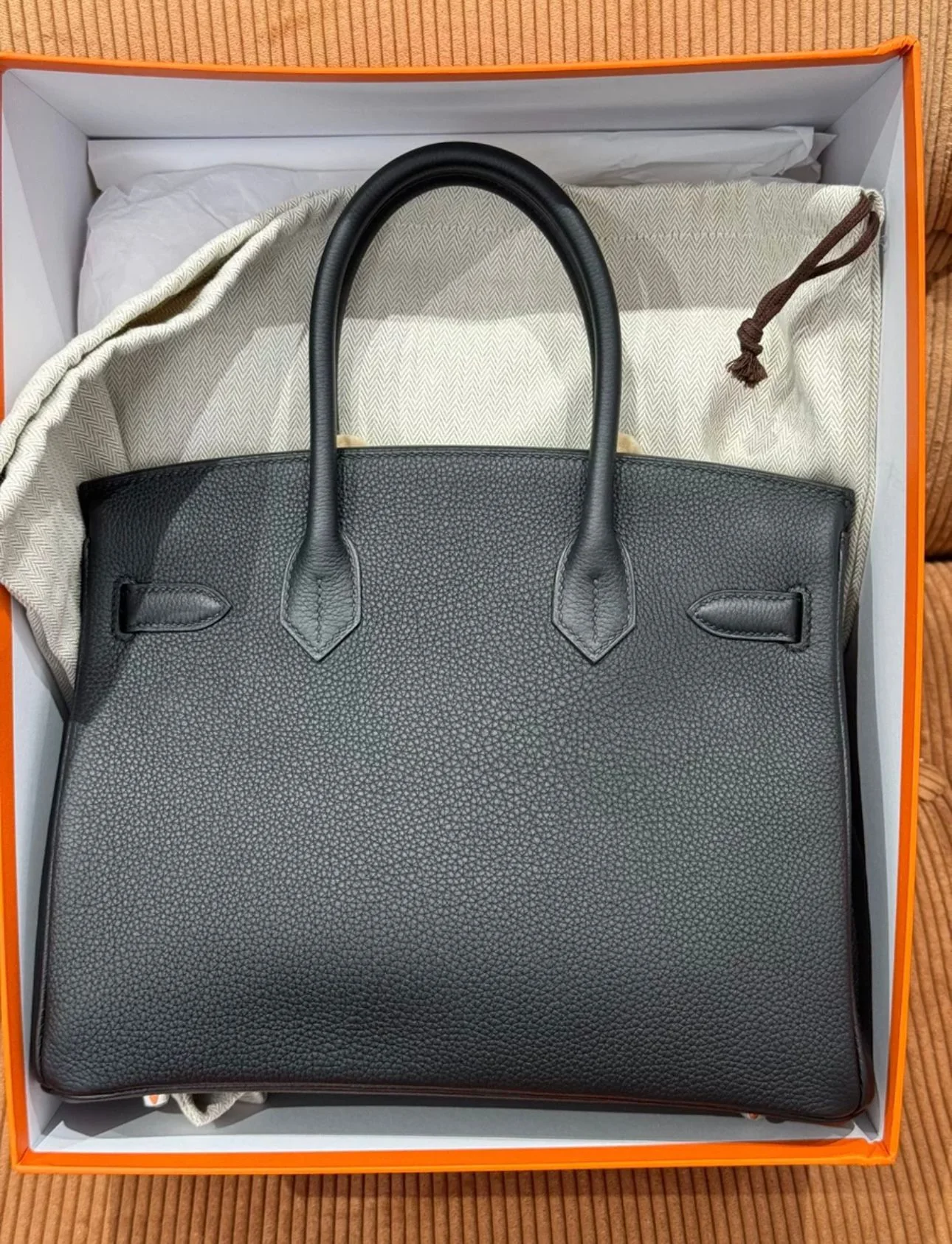 Hermes Birkin 30 Black Togo Leather Palladium Hardware 2024 - Image 2