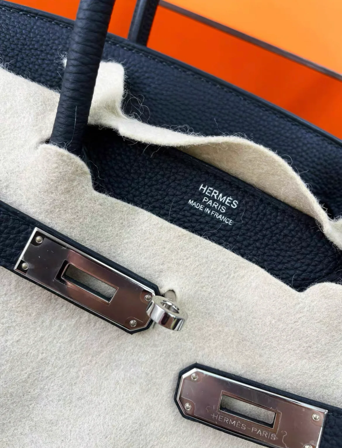 Hermes birkin 30 black togo leather palladium hardware Stamp U - Image 3