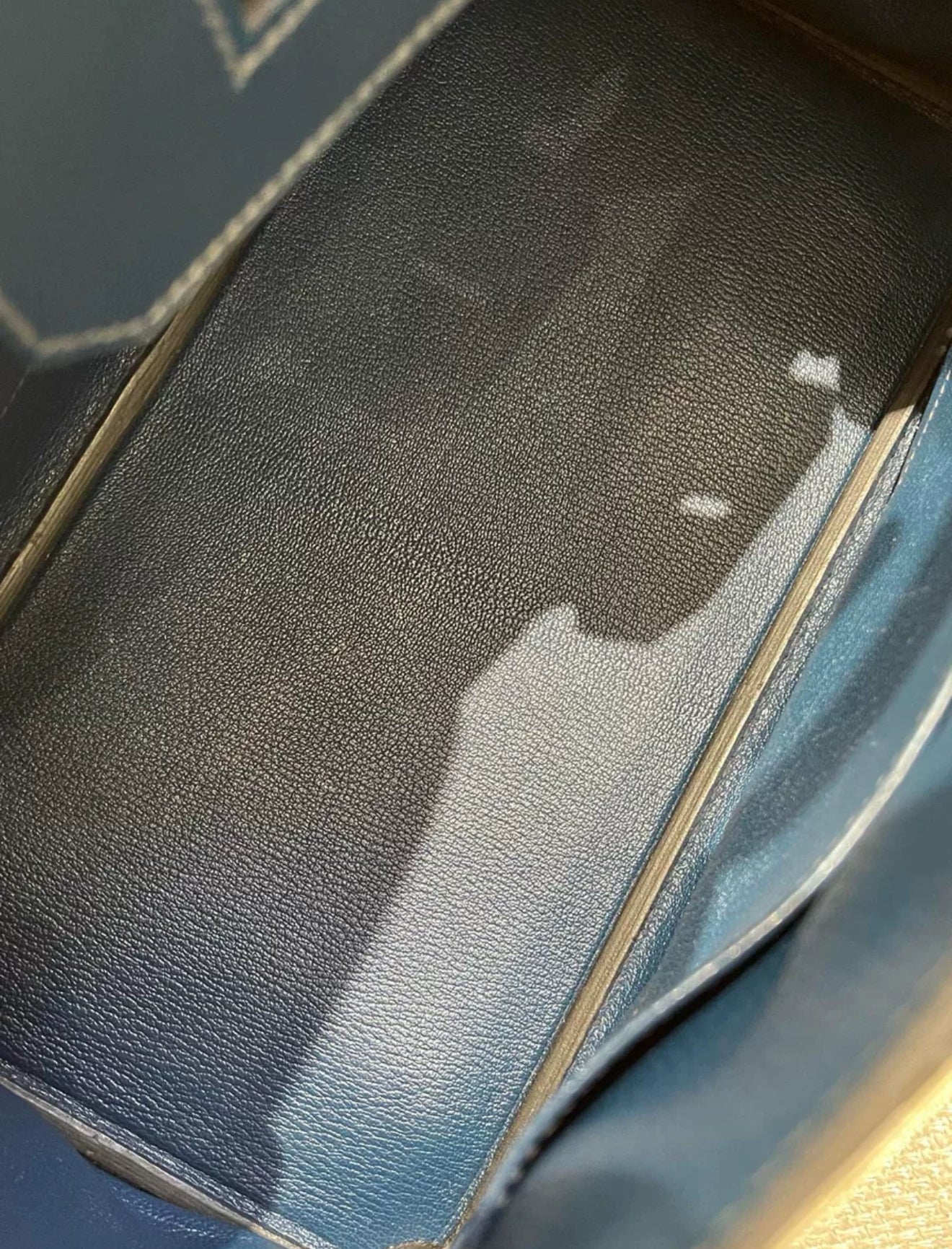 Hermès Birkin 30 blue box leather Palladium Hardware - Image 7
