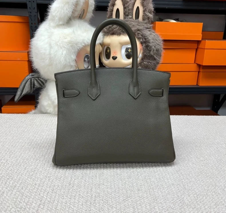 Hermes Birkin 30 F6 Eucalyptus Green Togo leather palladium hardware - Image 2