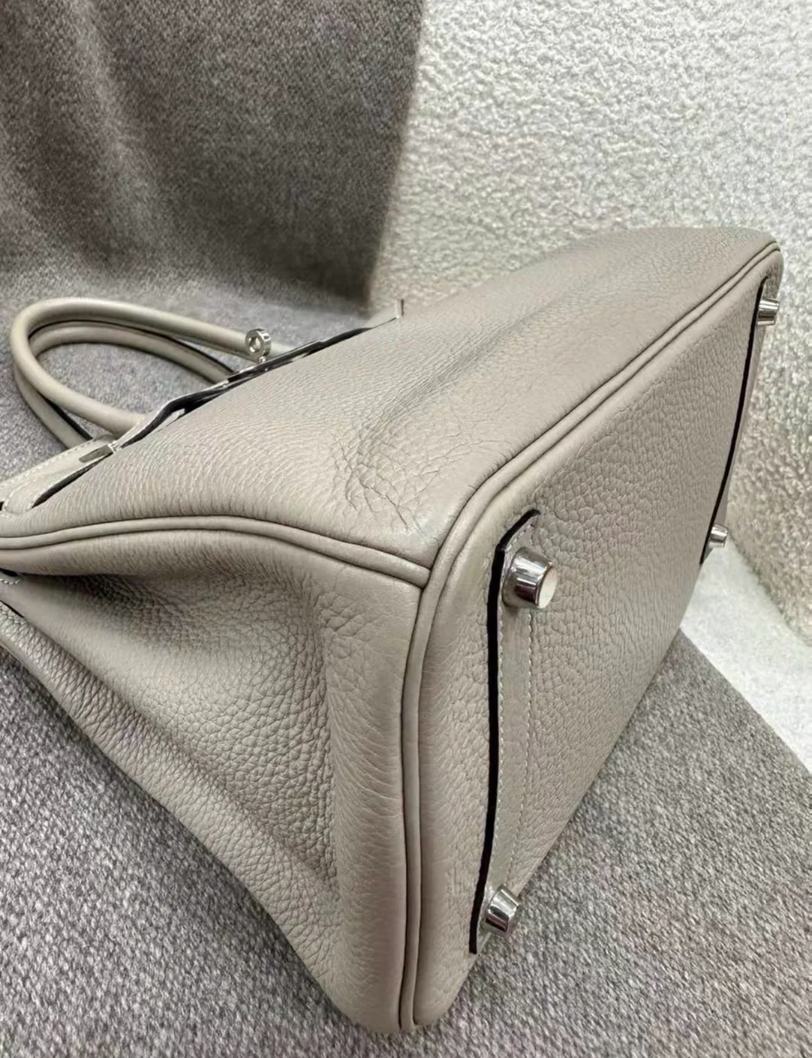 Hermès Birkin 30 Gris Meyer Clemence Palladium Hardware - Image 4