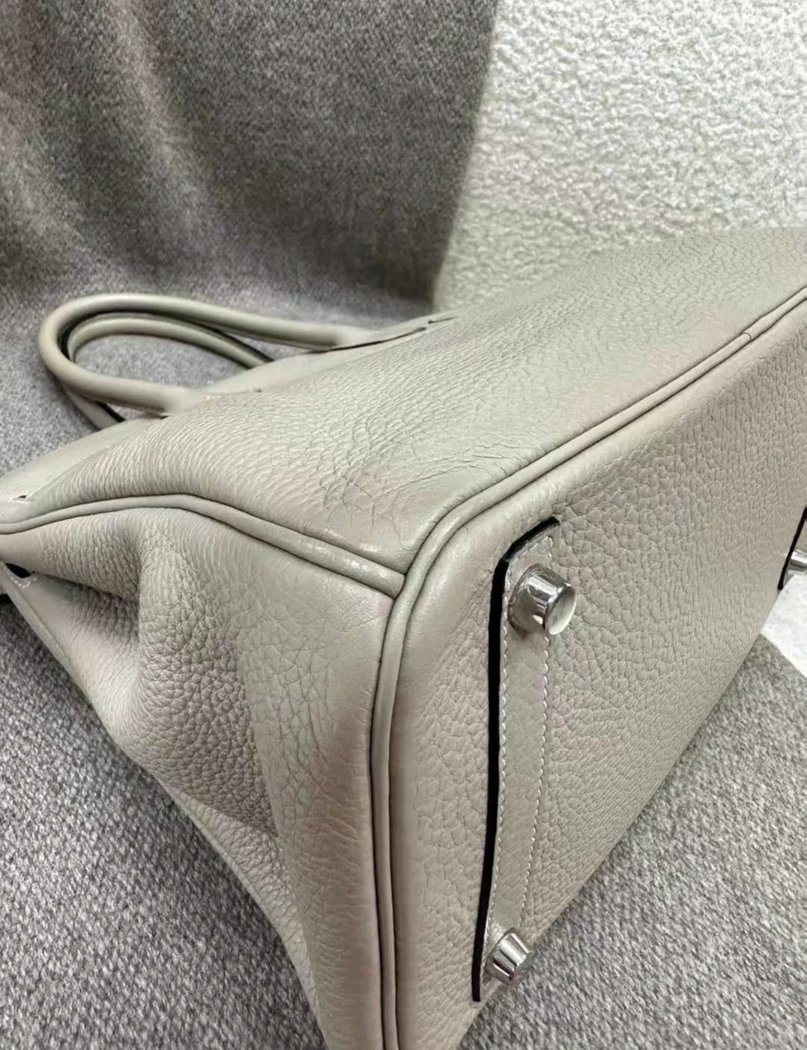 Hermès Birkin 30 Gris Meyer Clemence Palladium Hardware - Image 5