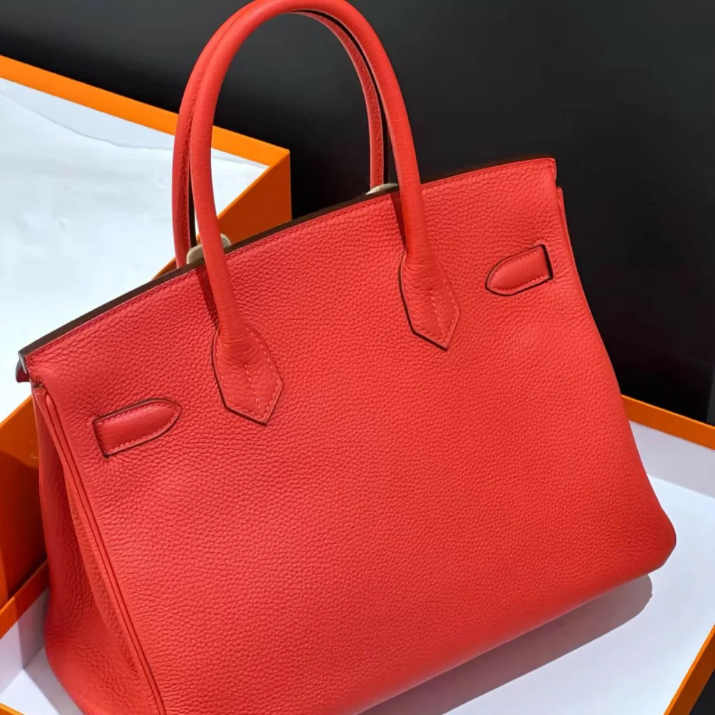 Hermes Birkin 30 Rose Jaipur Togo Leather with Palladium Hardware - Image 2