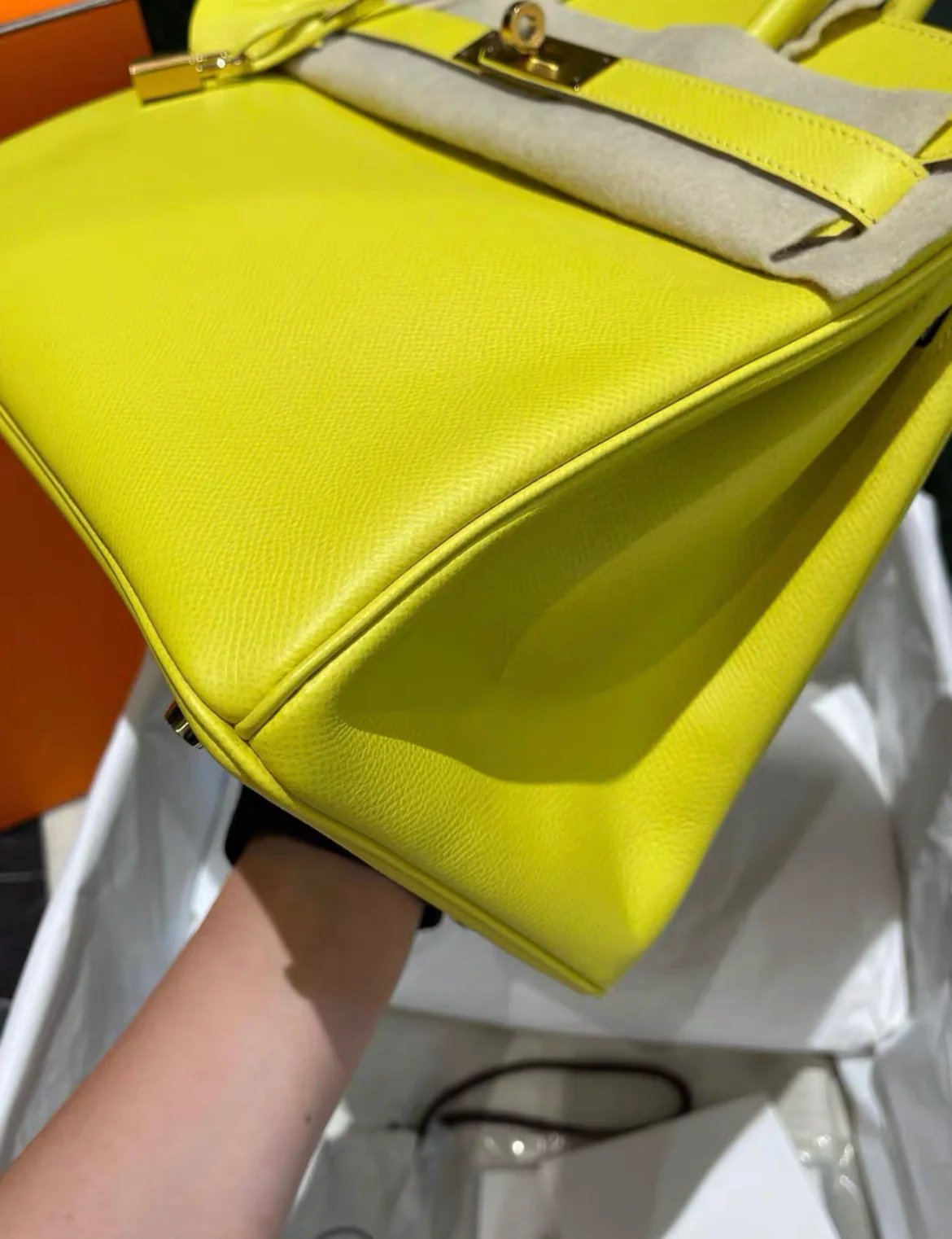 Hermès Birkin 30 Lime Epsom Gold Hardware - Image 6