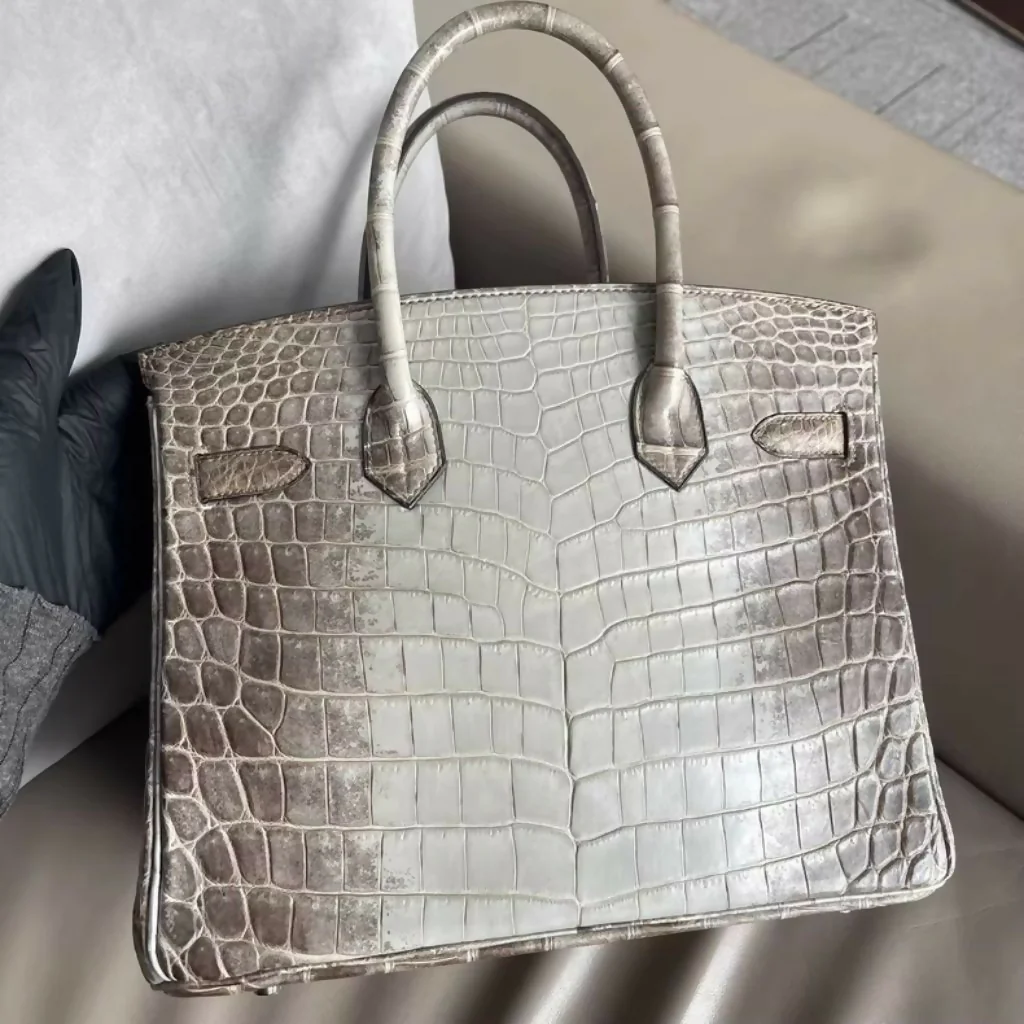 Hermes Birkin 30 Himalaya Gris Cendre Niloticus Matte Palladium Hardware - Image 2