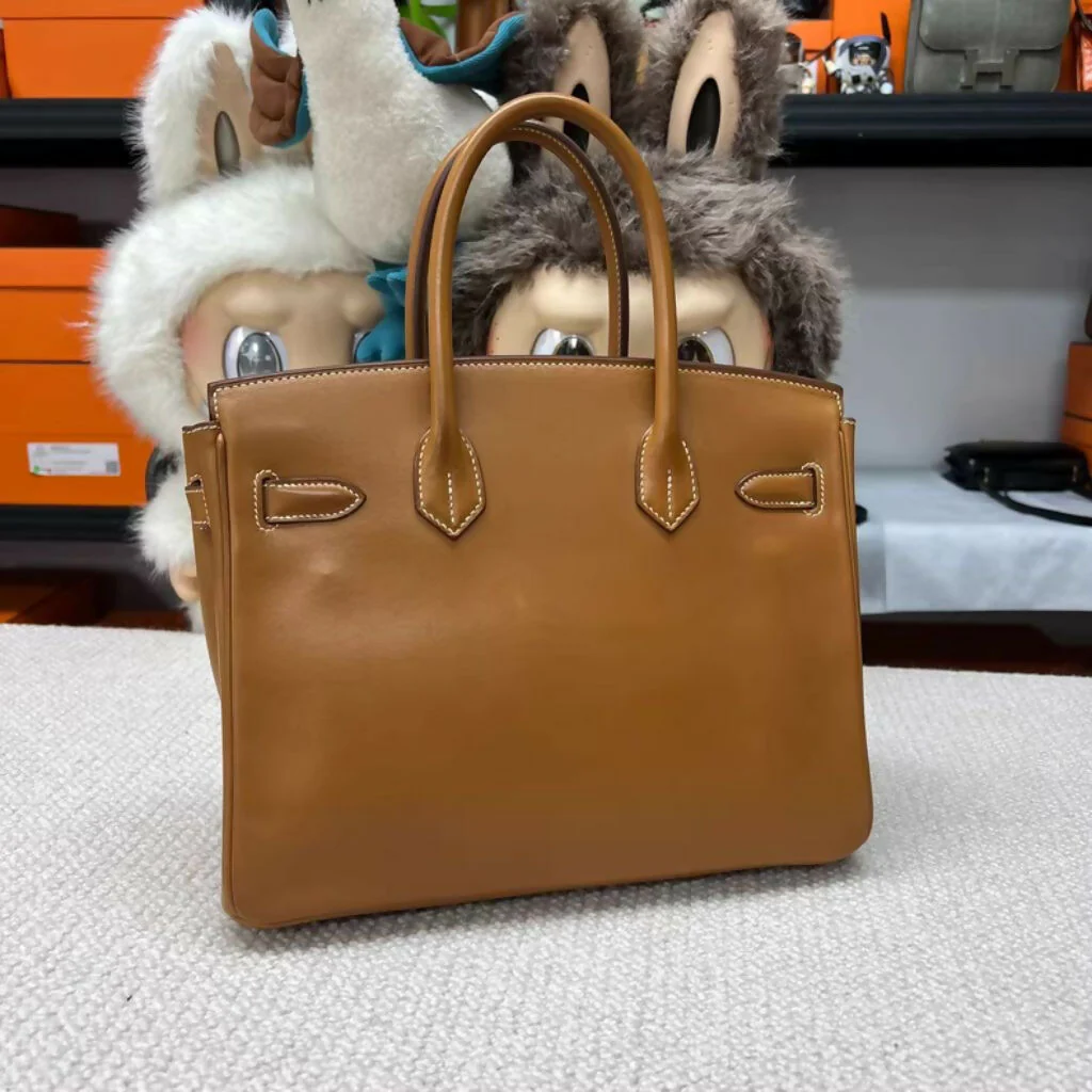 Hermès Birkin 30 Fauve Barenia Smooth Leather Palladium Hardware - Image 2