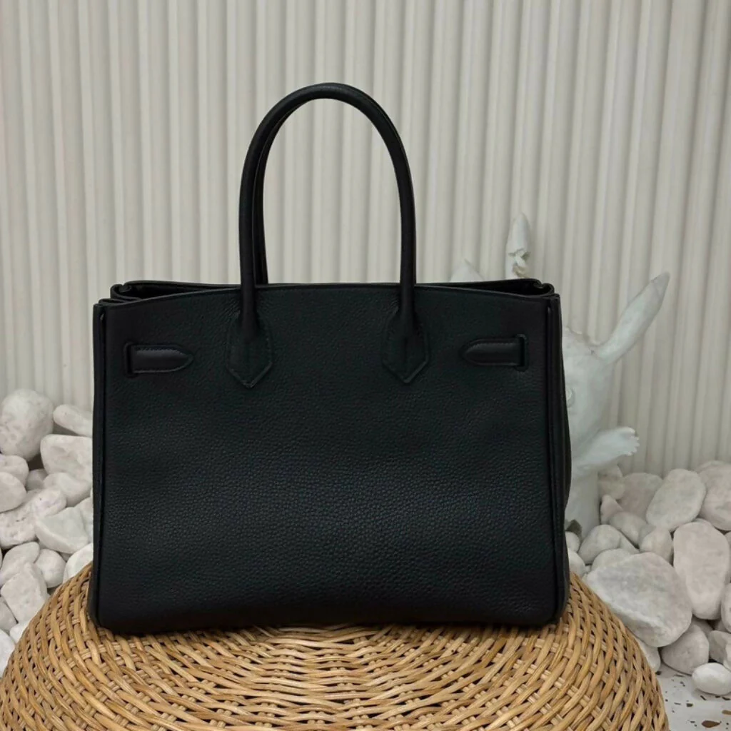 HERMES BIRKIN 30 3 IN 1/ 3 EN 1 TOGO/ SWIFT/ CANVAS BLACK GOLD HARDWARE - Image 2