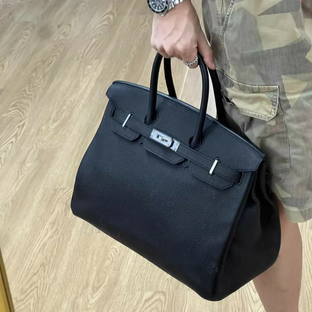 Hermès Birkin 35 Black Togo Leather Palladium Hardware