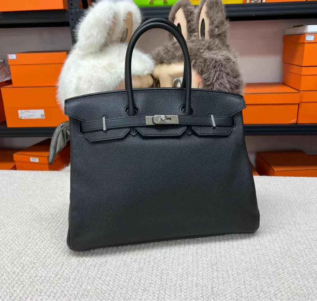 Hermès Birkin 35 Black Togo Leather Palladium Hardware - Image 2
