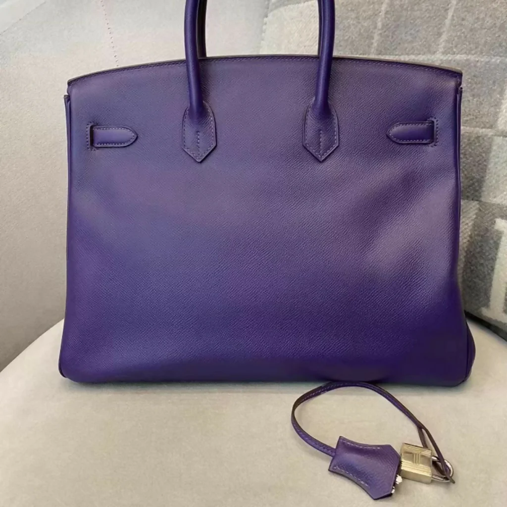 Hermès Birkin 35 Iris Epsom Leather Palladium Hardware - Image 2
