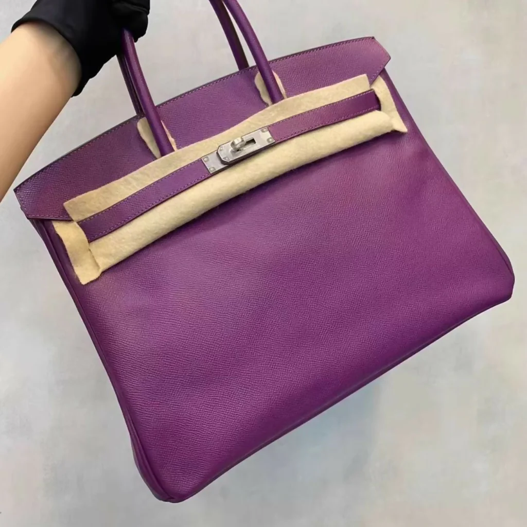 Hermès Birkin 35 P9 Anemone Epsom Leather Palladium Hardware - Image 3
