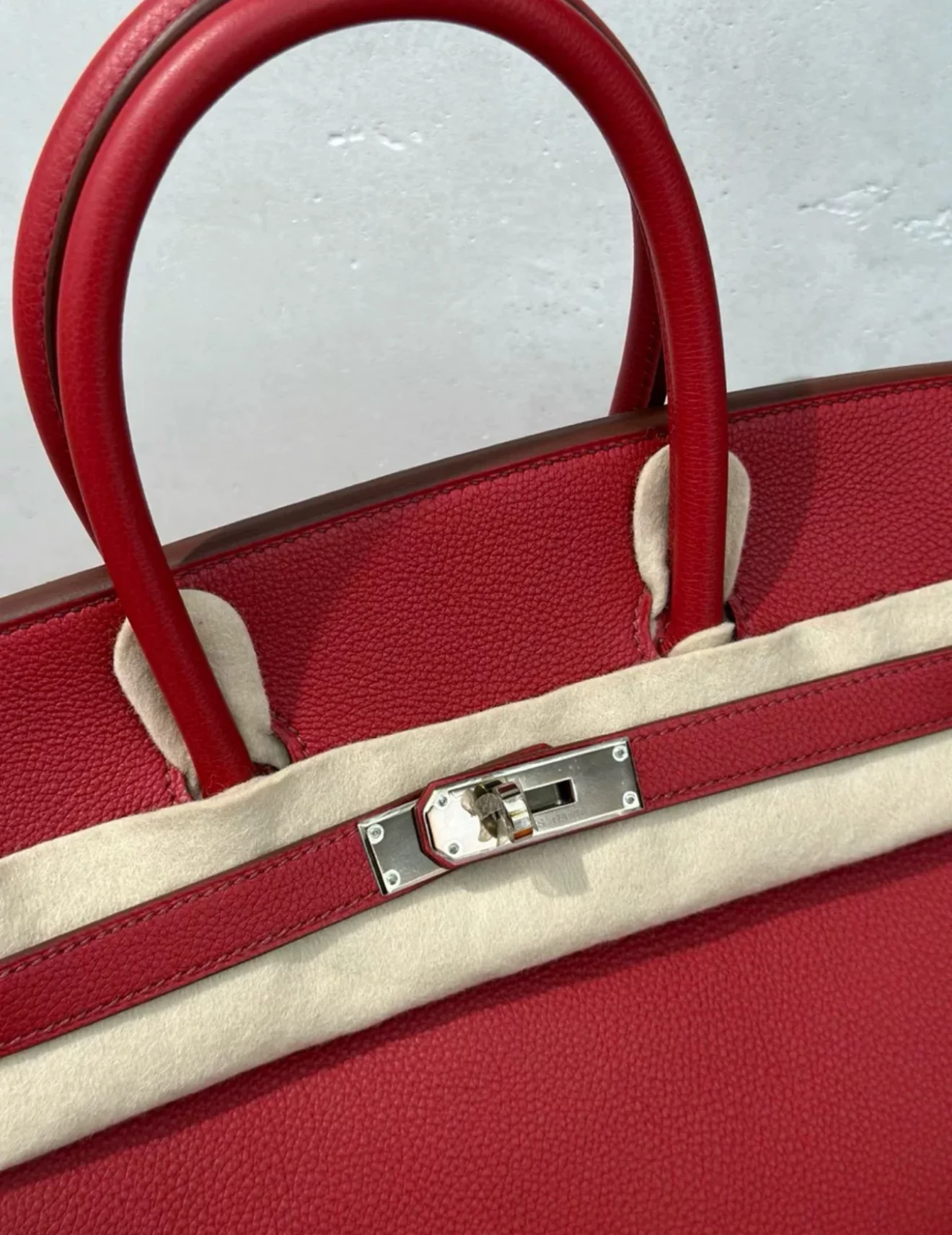 Hermes Birkin 35 Red Togo Leather Palladium Hardware - Image 5