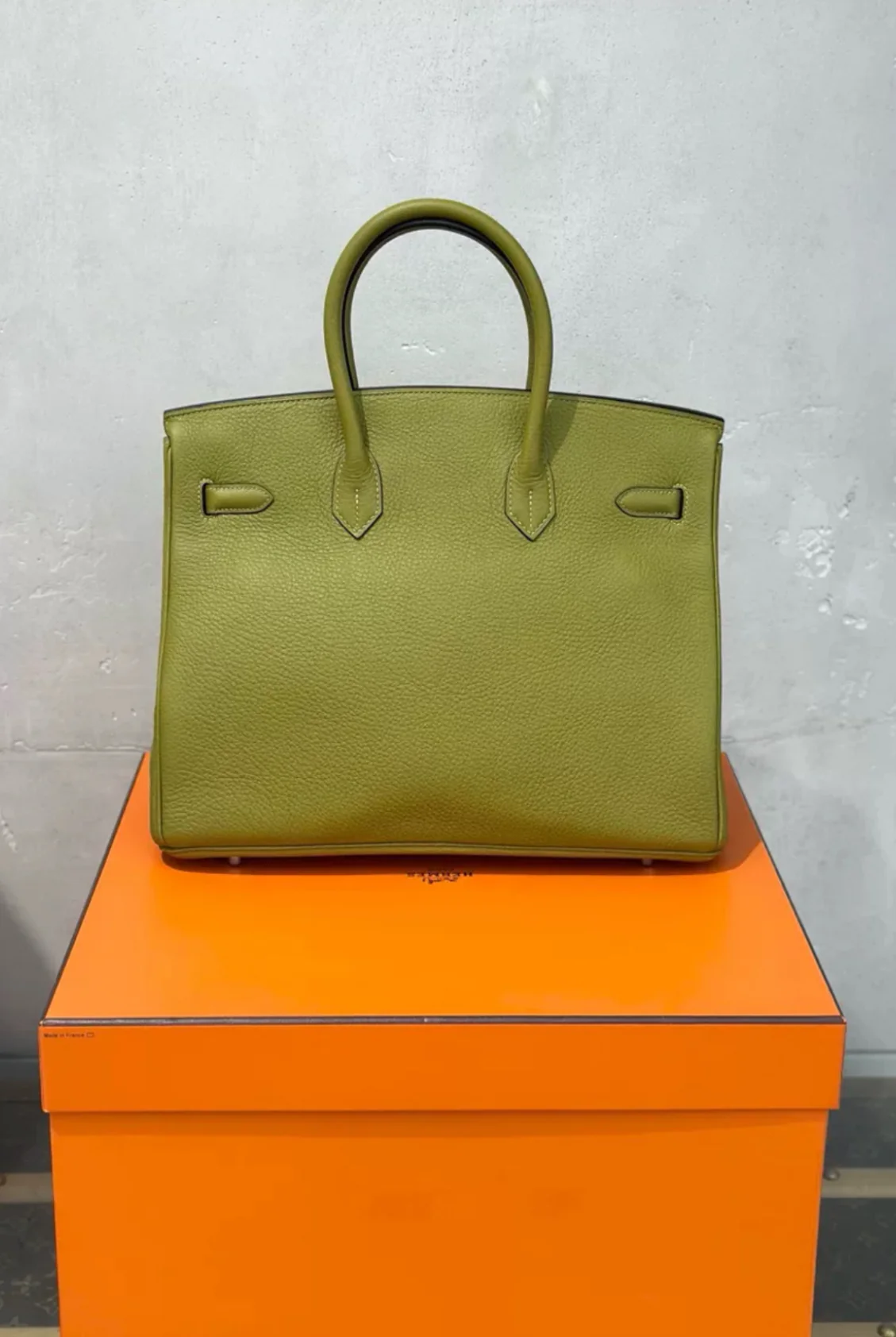 Hermes Birkin 35 Vert Anis Togo Leather Palladium Hardware - Image 2