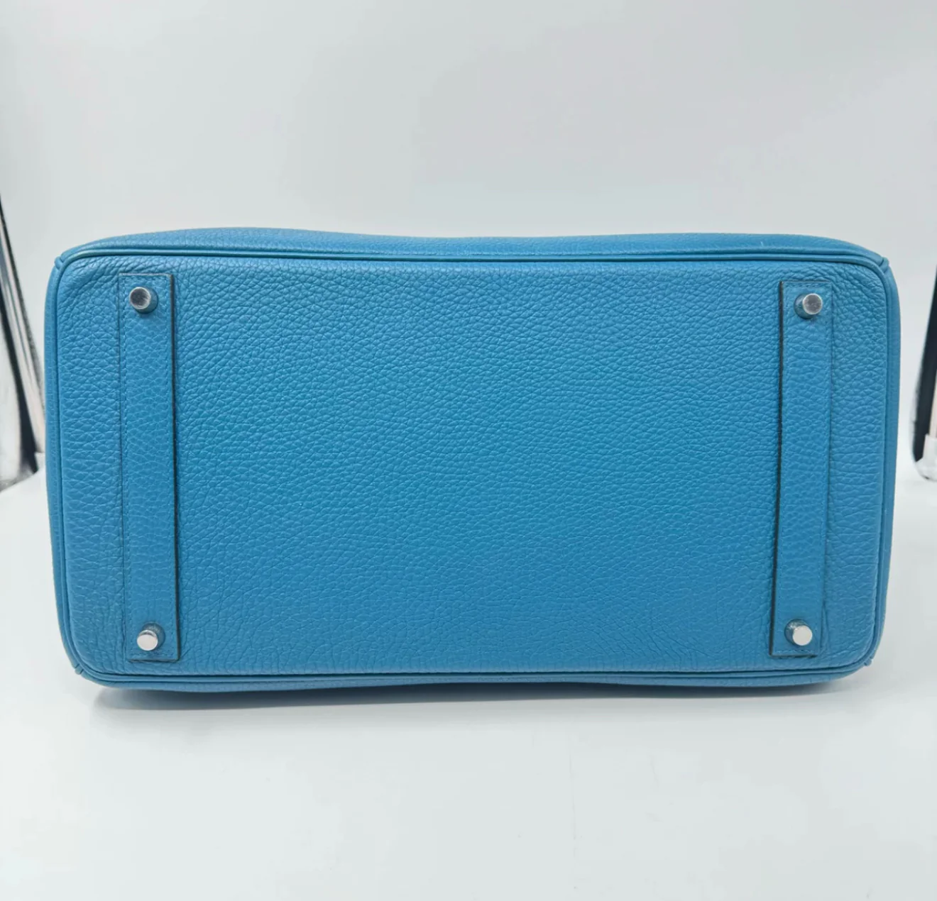 Hermès Birkin 40 blue jean togo leather with palladium hardware - Image 3