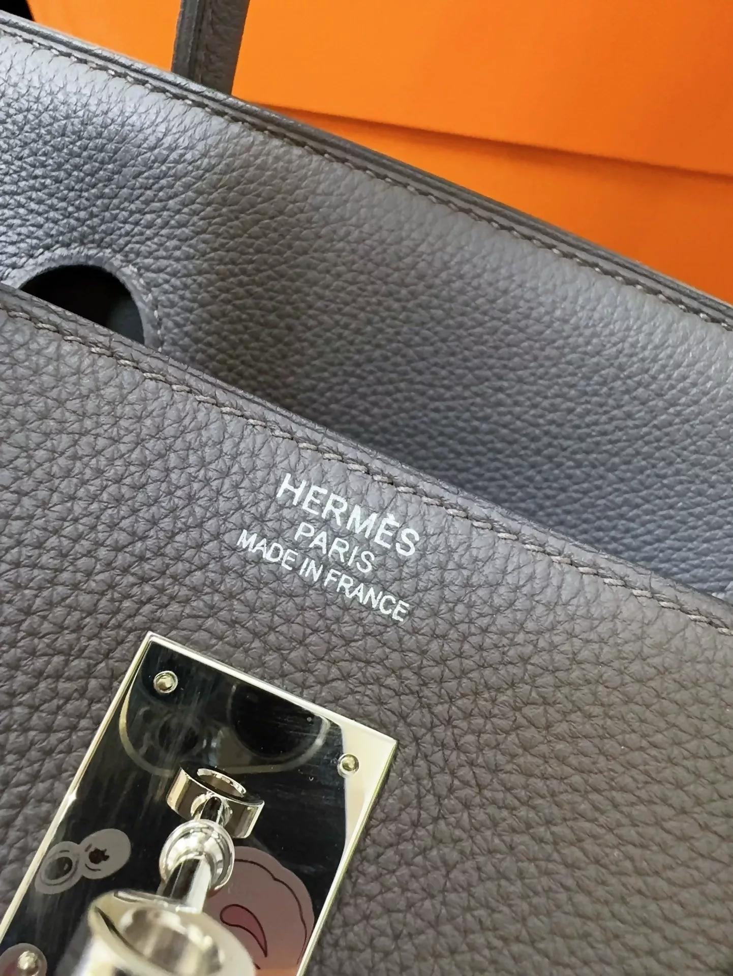 Hermes Birkin 40 Gray Togo leather palladium hardware - Image 3