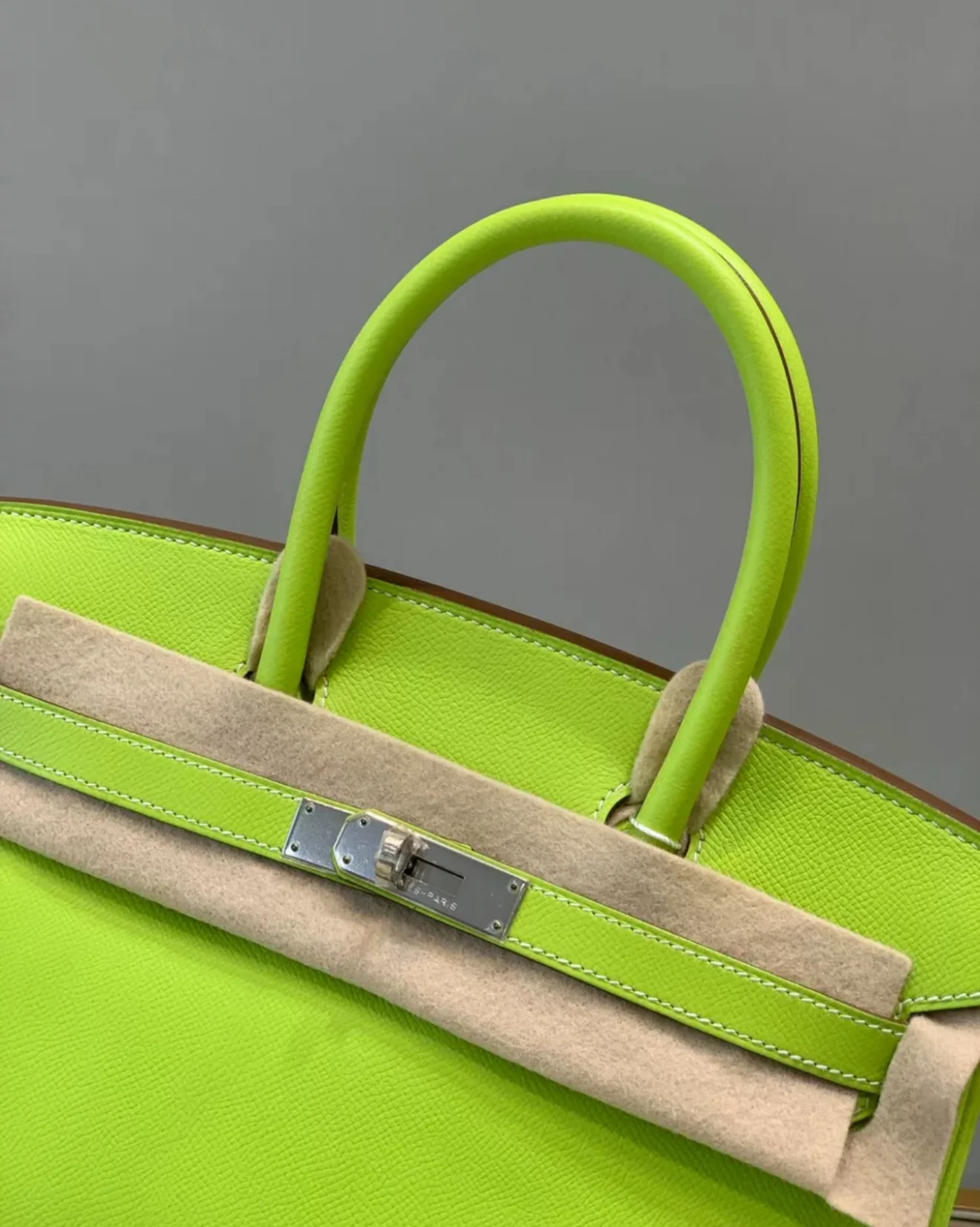 Hermes Birkin bag 30 Anis green Epsom leather Palladium hardware - Image 4