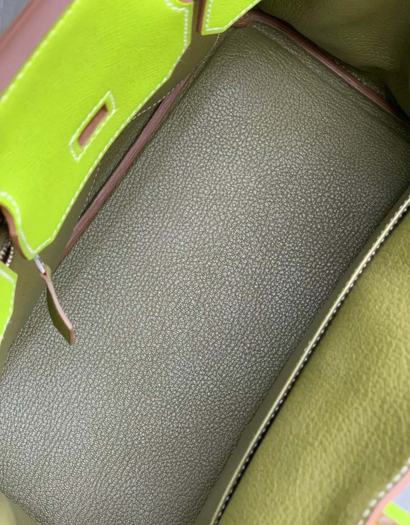 Hermes Birkin bag 30 Anis green Epsom leather Palladium hardware - Image 5