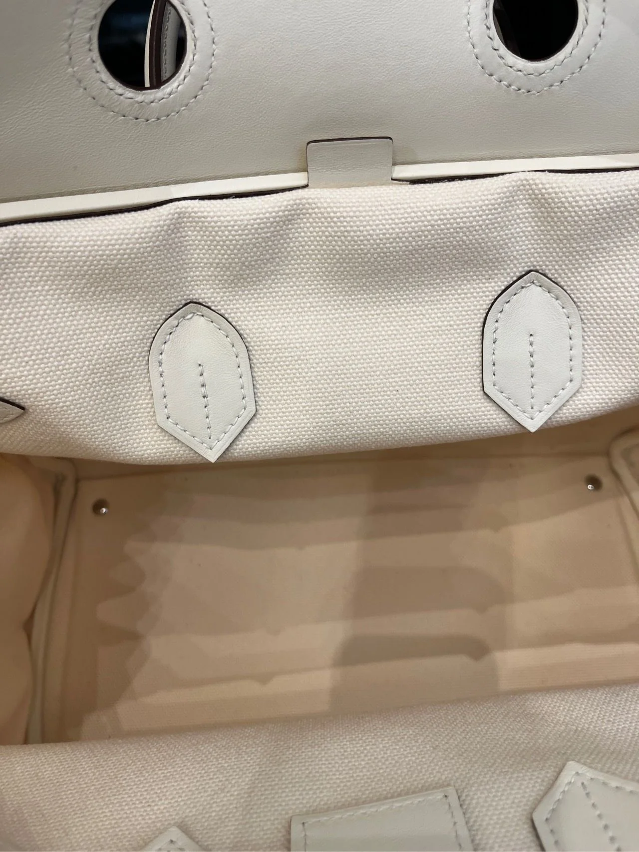 Hermès Birkin Cargo 35 Nata Toile and Swift Palladium Hardware - Image 15