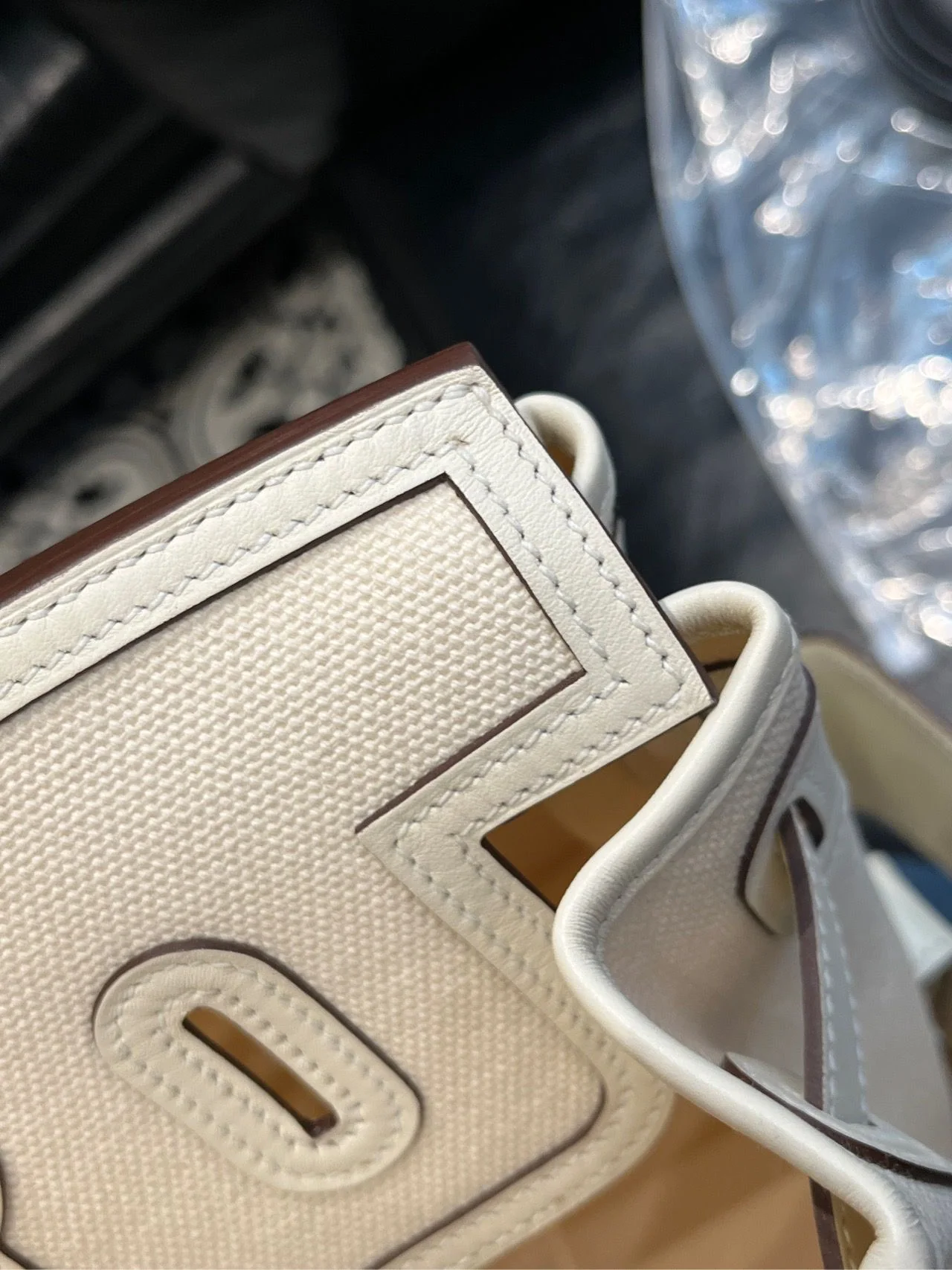 Hermès Birkin Cargo 35 Nata Toile and Swift Palladium Hardware - Image 17