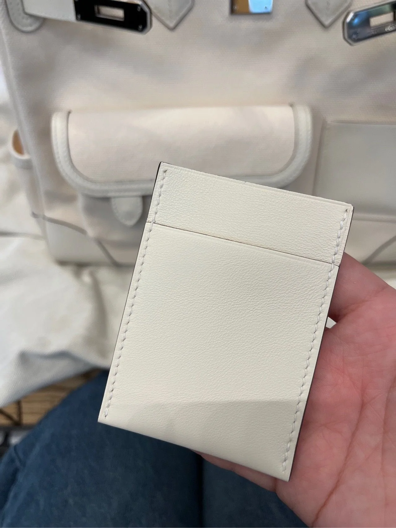 Hermès Birkin Cargo 35 Nata Toile and Swift Palladium Hardware - Image 18