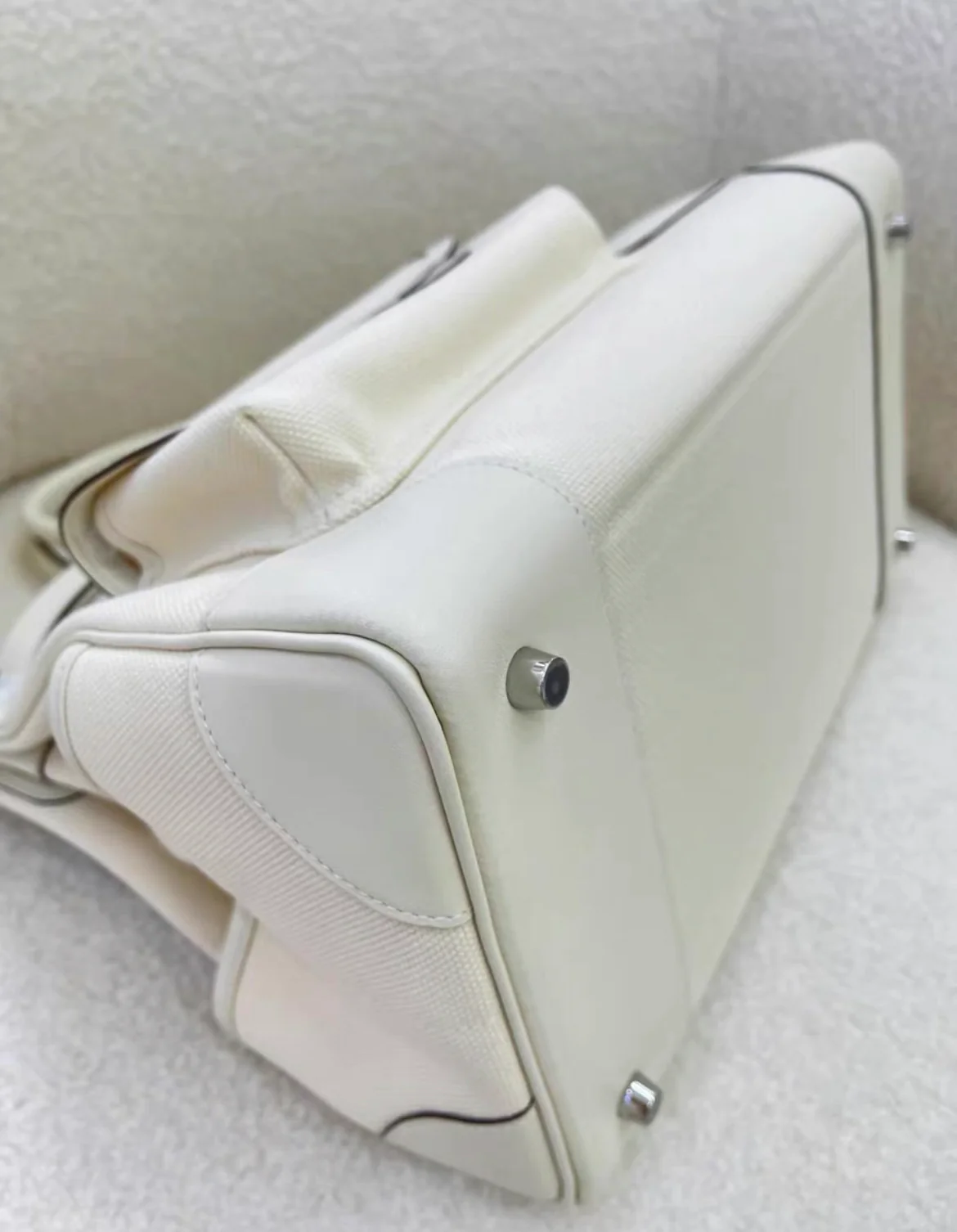 Hermès Birkin Cargo 35 Nata Toile and Swift Palladium Hardware - Image 4