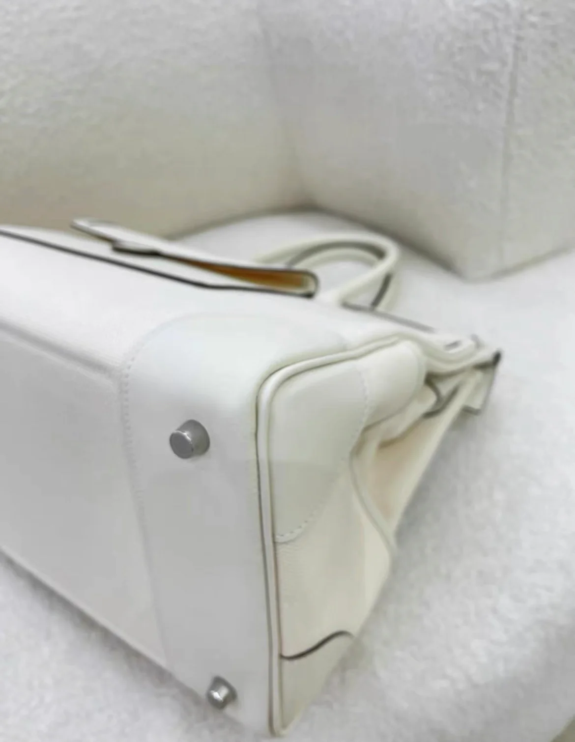 Hermès Birkin Cargo 35 Nata Toile and Swift Palladium Hardware - Image 7