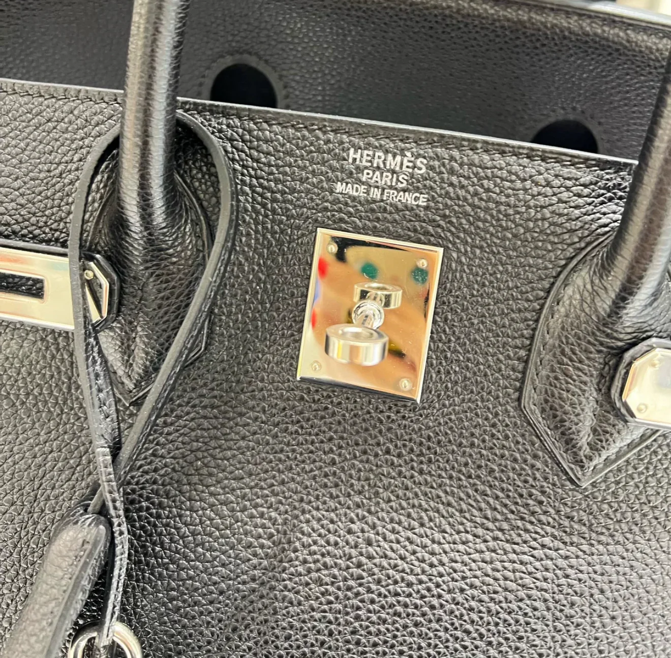 Hermes Birkin HAC 32 Black Togo Leather Palladium Hardware - Image 4