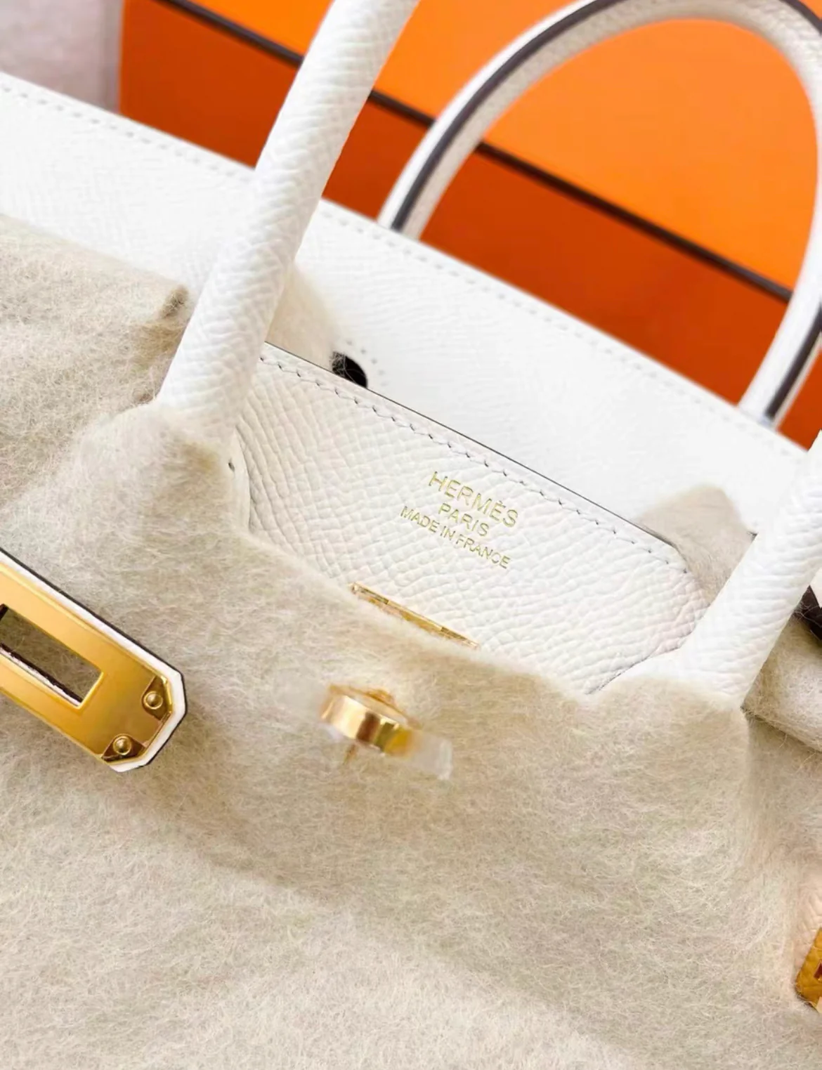 Hermès Birkin Sellier 25 Nata Epsom Gold Hardware - Image 3