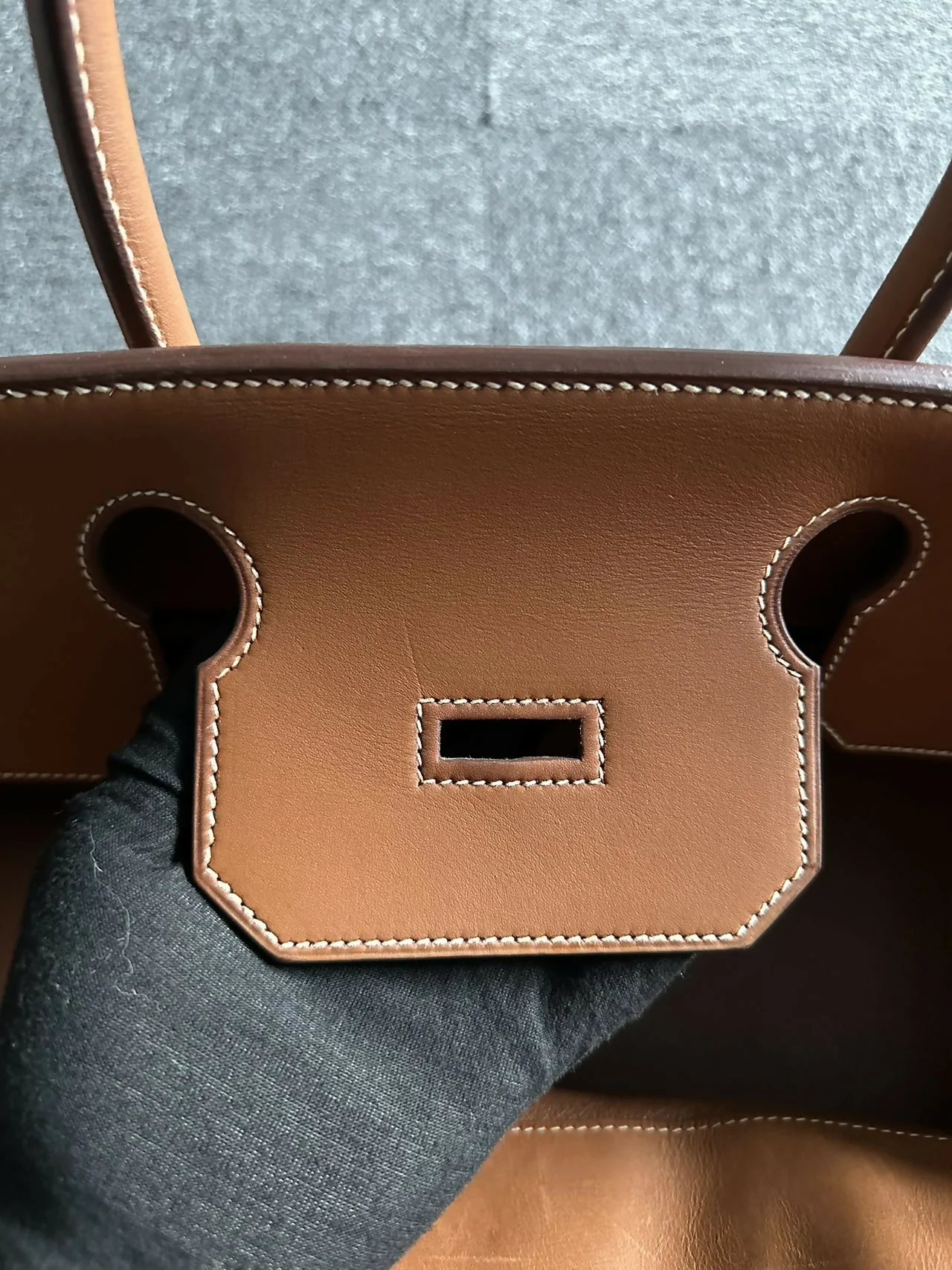Hermes Birkin shoulder denim - Image 2