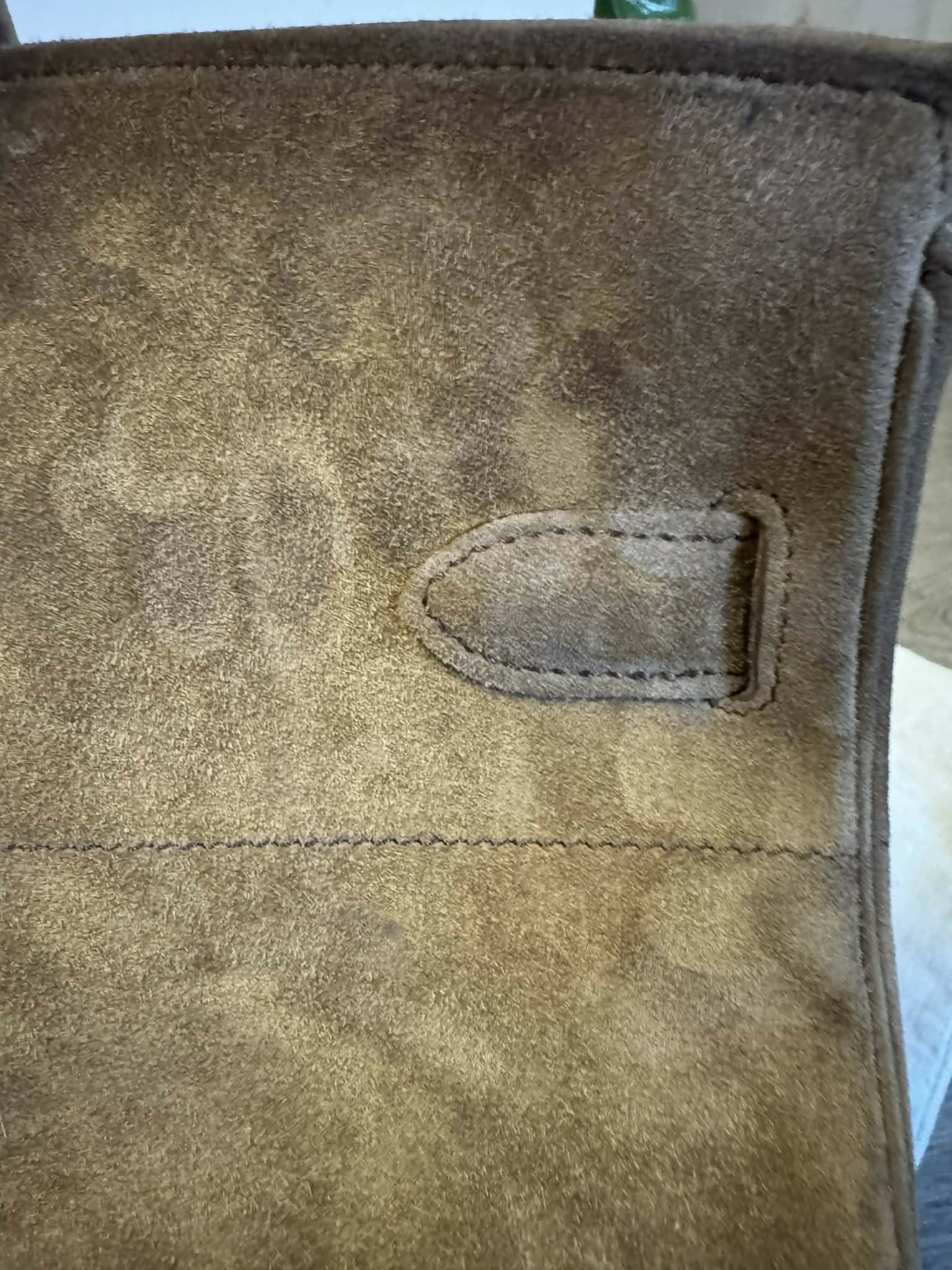 Hermes Birkin Shoulder Doblis Suede Brown Leather Palladium hardware - Image 9