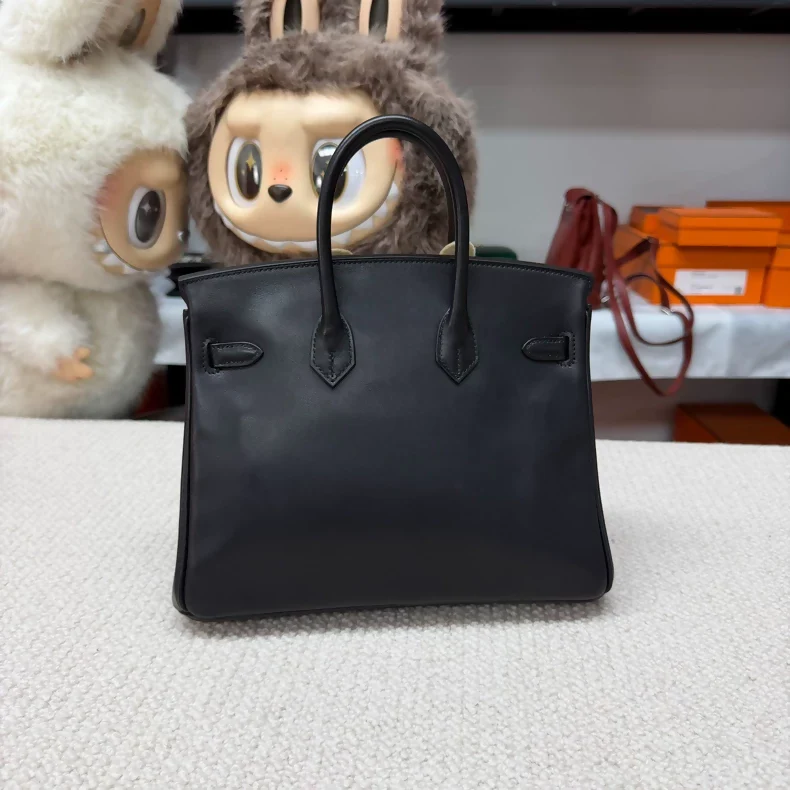Hermès Birkin 25 Black Volupto Leather gold hardware - Image 2