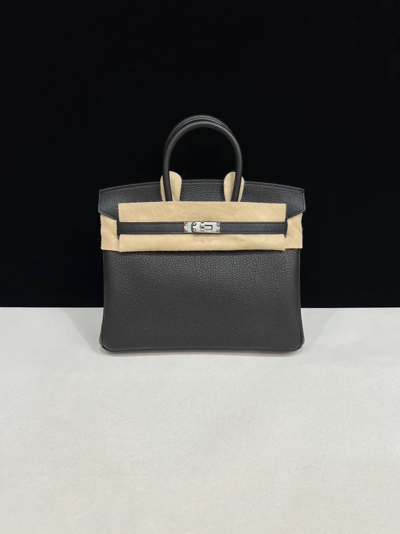 Hermes Birkin 25 black togo leather Palladium Hardware - Image 2