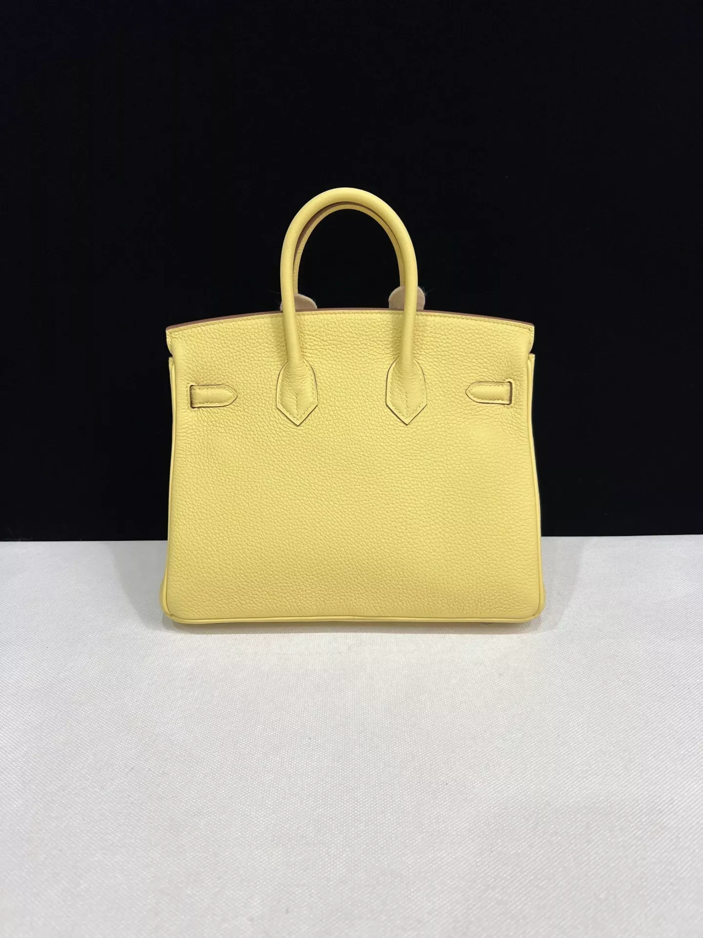 Hermes Birkin 25 Yellow Jaune Poussin Togo Leather Palladium Hardware - Image 3