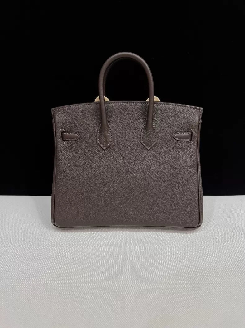 Hermes Birkin 25 maroon togo leather light gold hardware - Image 2