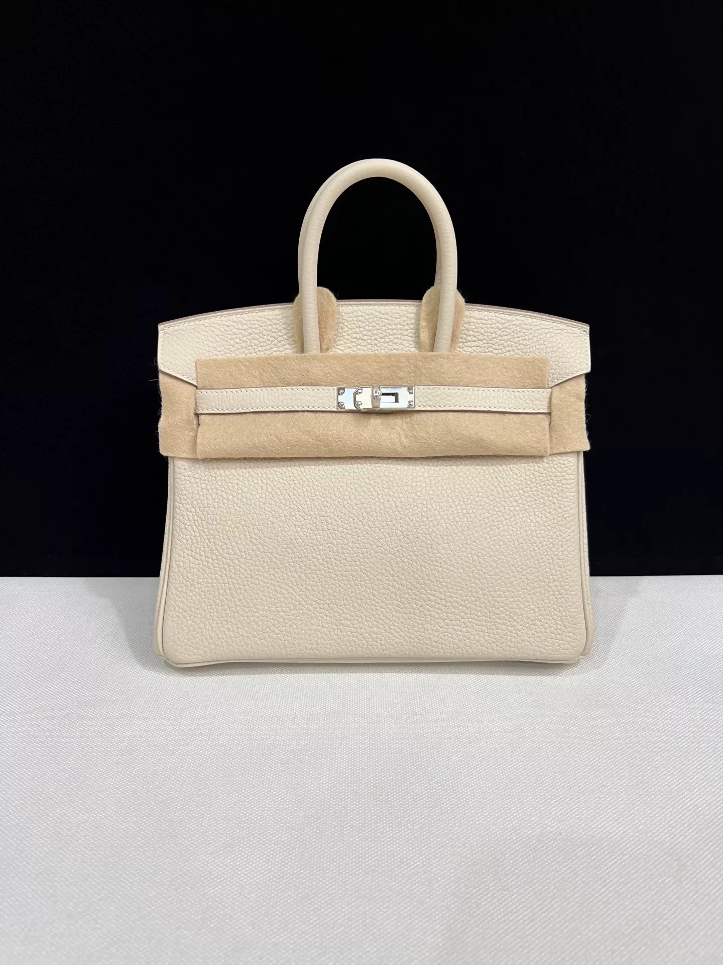 Hermes Birkin 25 Craie Togo Leather Palladium Hardware - Image 2
