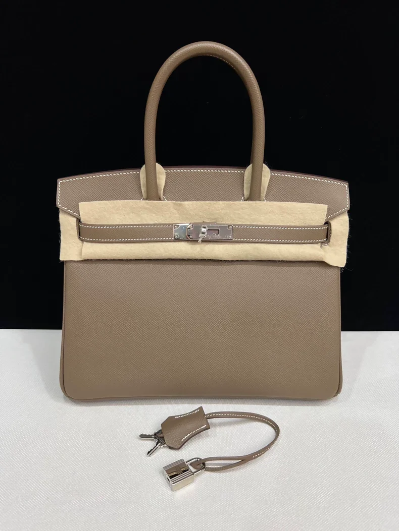 Hermes Birkin 30 Elephant Grey Togo Leather Palladium Hardware