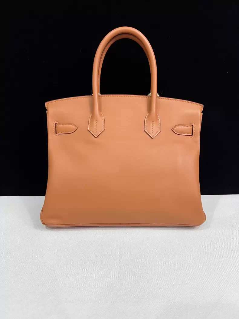 Hermes Birkin 30 Tressage Gold/Bleu du Nord/Bleu Indigo Swift Palladium Hardware - Image 3