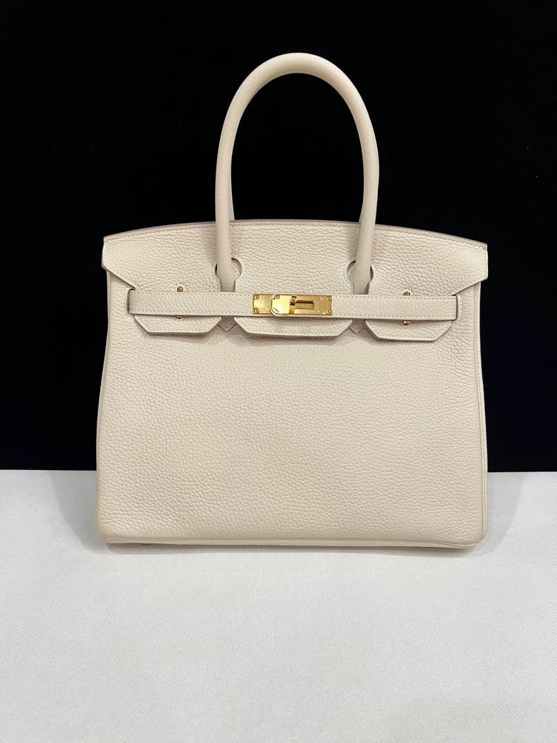 Hermes Birkin 30 Craie Togo leather gold hardware - Image 2