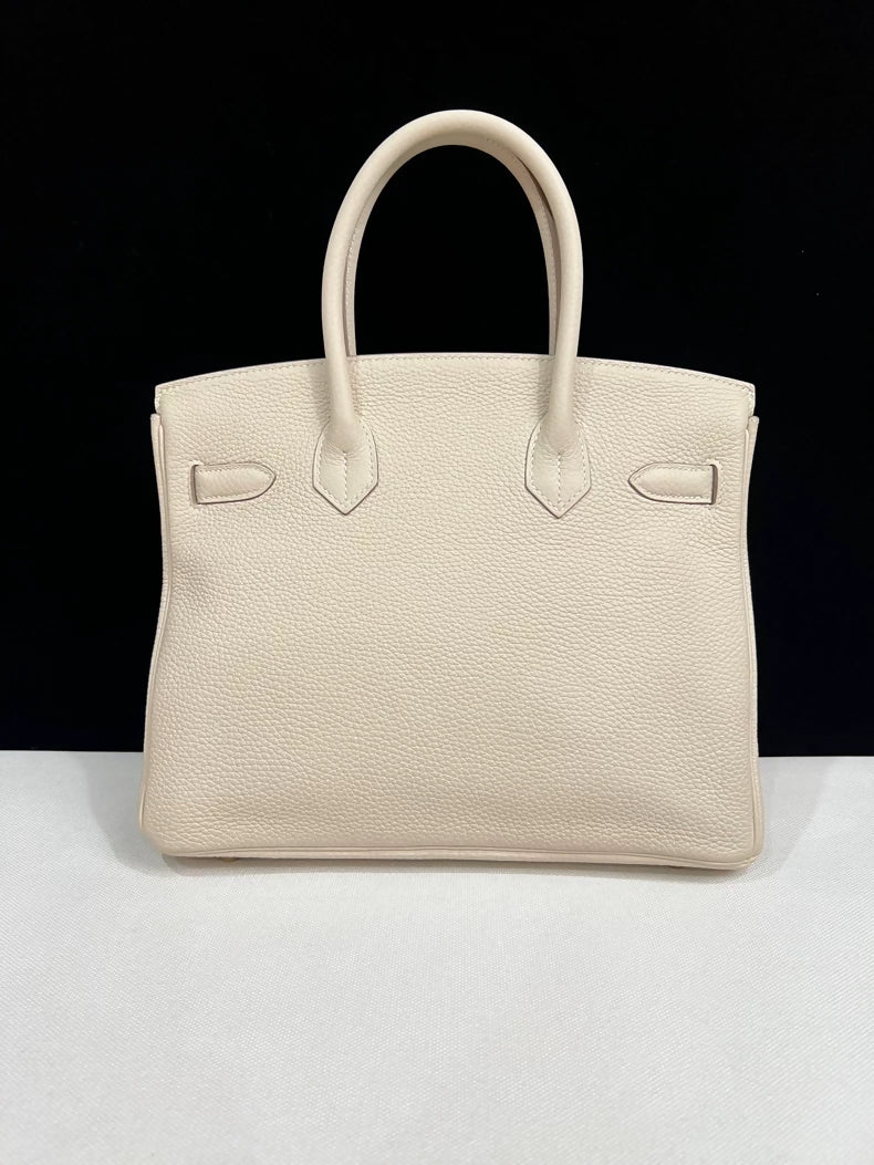 Hermes Birkin 30 Craie Togo leather gold hardware - Image 3
