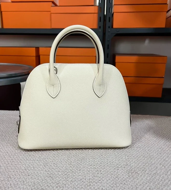 Hermès Bolide 25 Craie Epsom leather palladium hardware - Image 2
