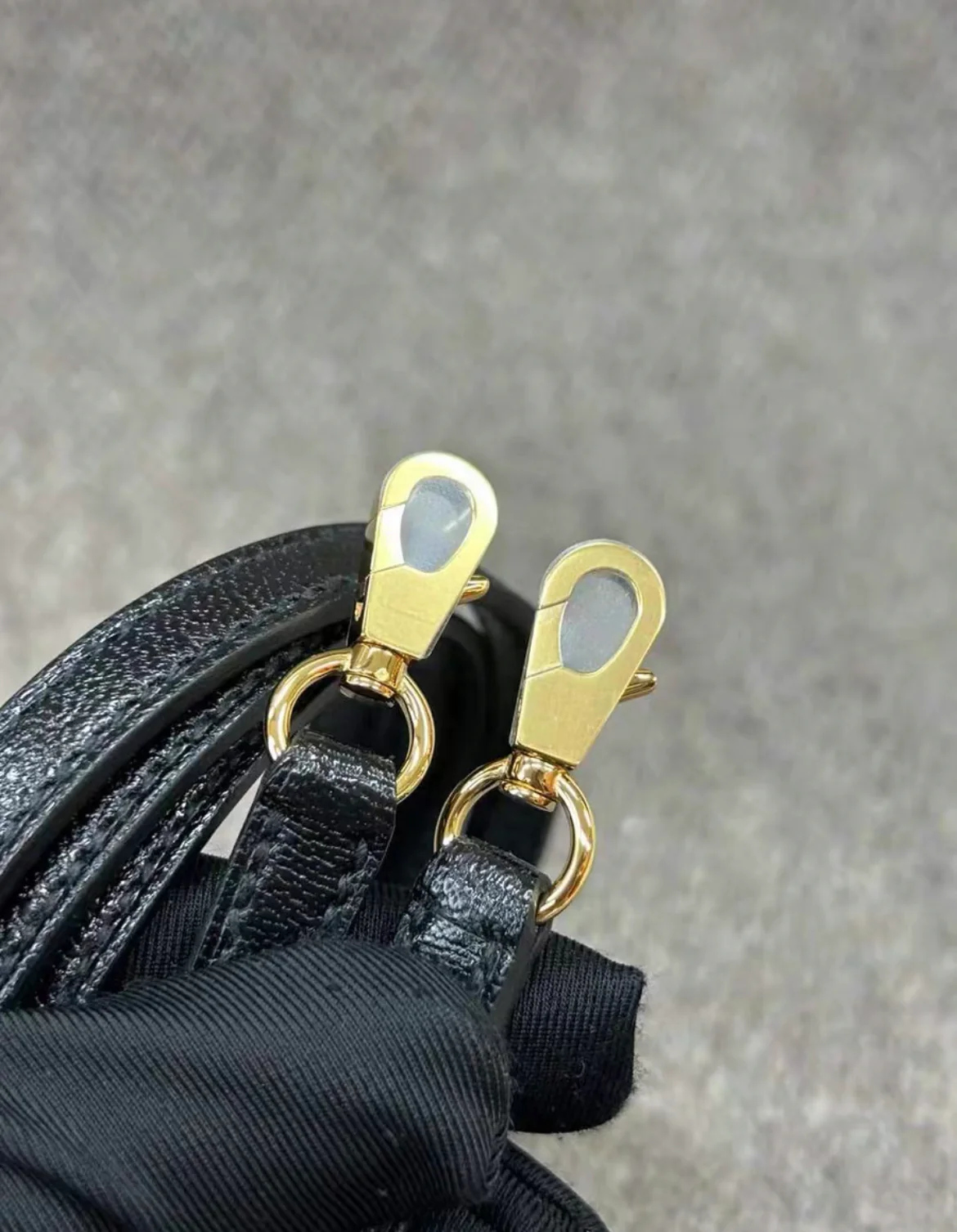 Hermes Bolide bag 1923 mini　Black Chevre myzore goatskin　Gold hardware - Image 9