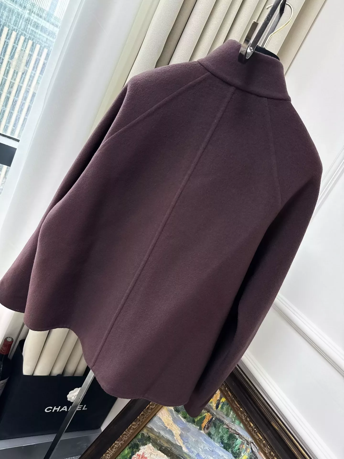 Hermes Burgundy Cashmere Jacket - Image 2
