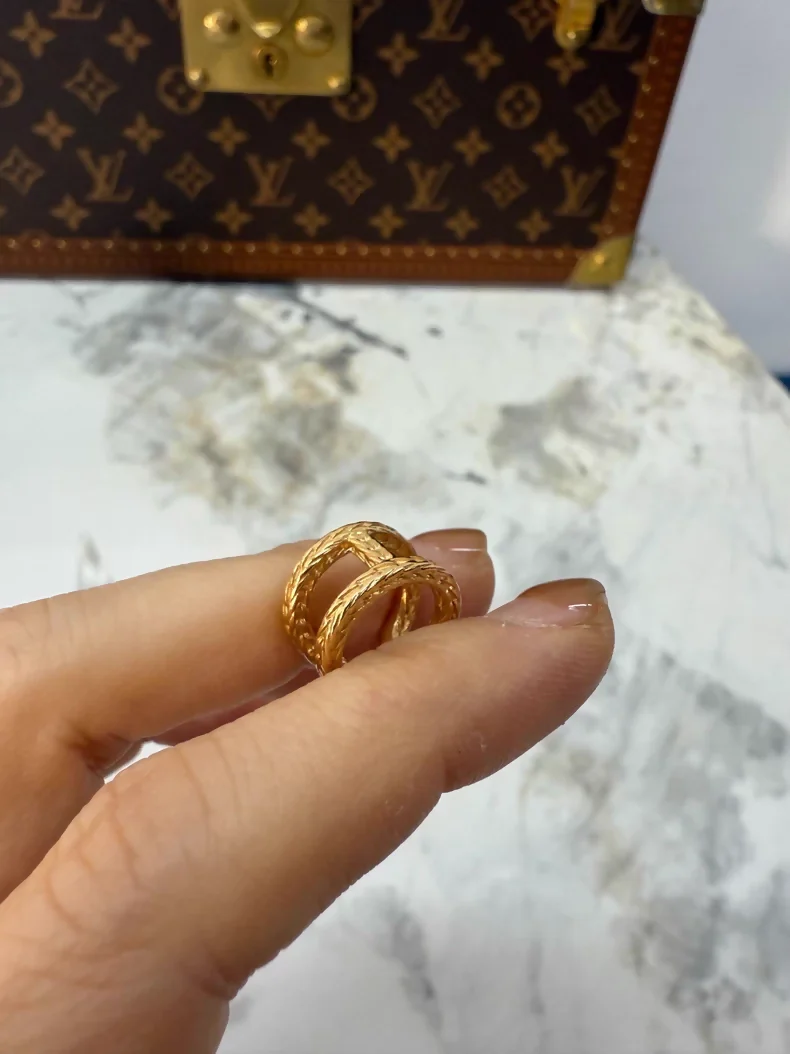 Hermes Chaine Dancre Danae 22G H Circular Ear Cuff, - Image 3