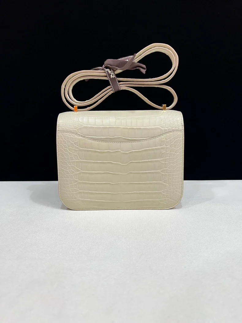 Hermes Constance 19 Betton Matte Crocodile Leather Gold Hardware - Image 2