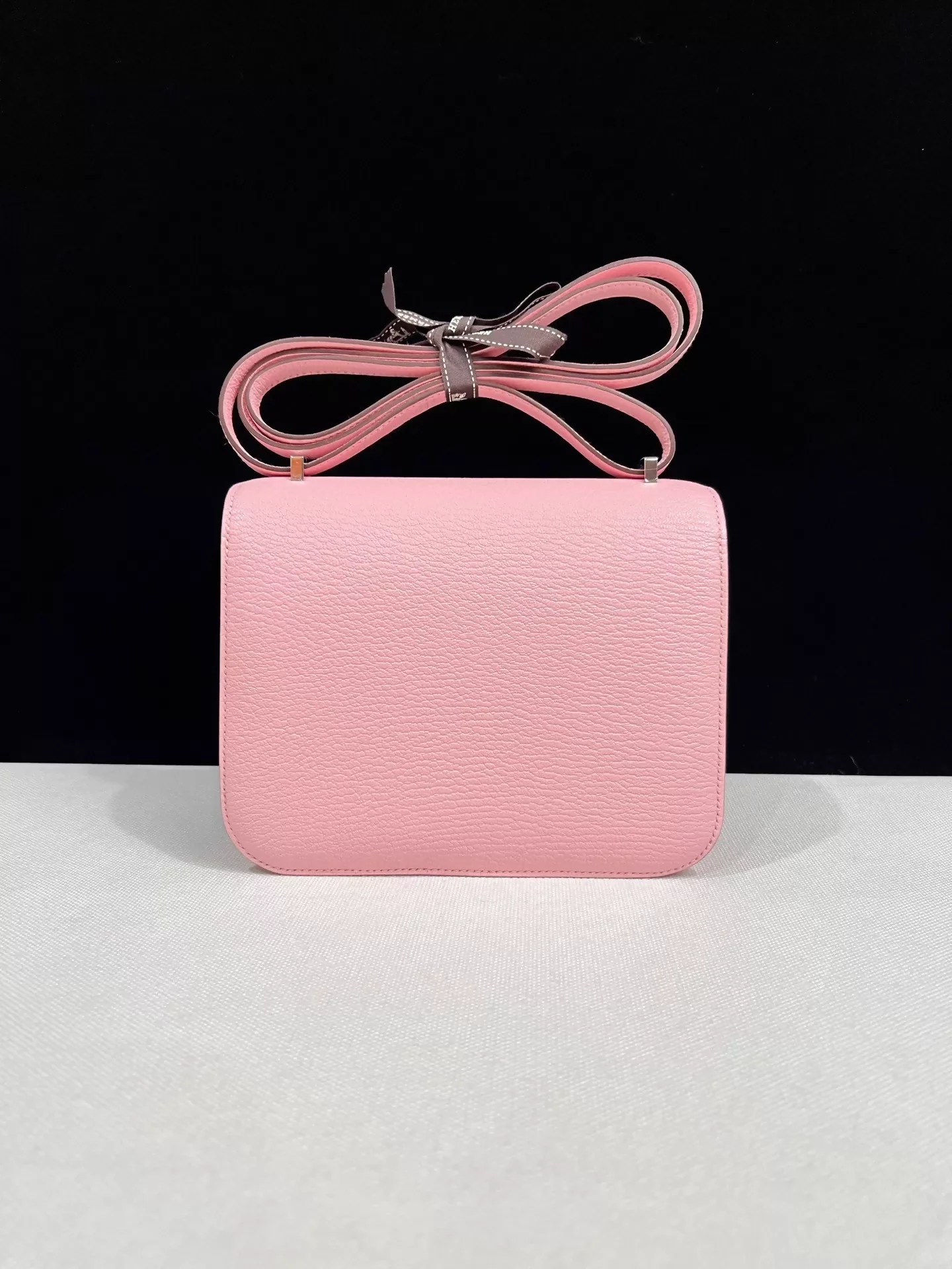 Hermes Constance 19 Pink rose sakura goat leather palladium hardware - Image 3