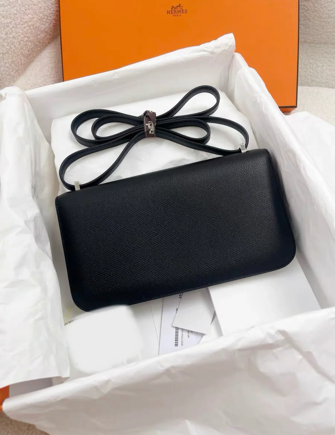 Hermès Constance Elan Black Epsom Palladium Hardware - Image 4