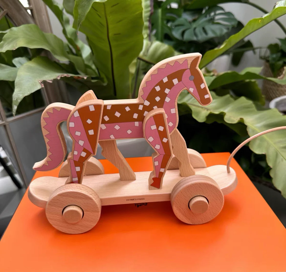Hermès Epopee pull-along horse with rope - Image 3