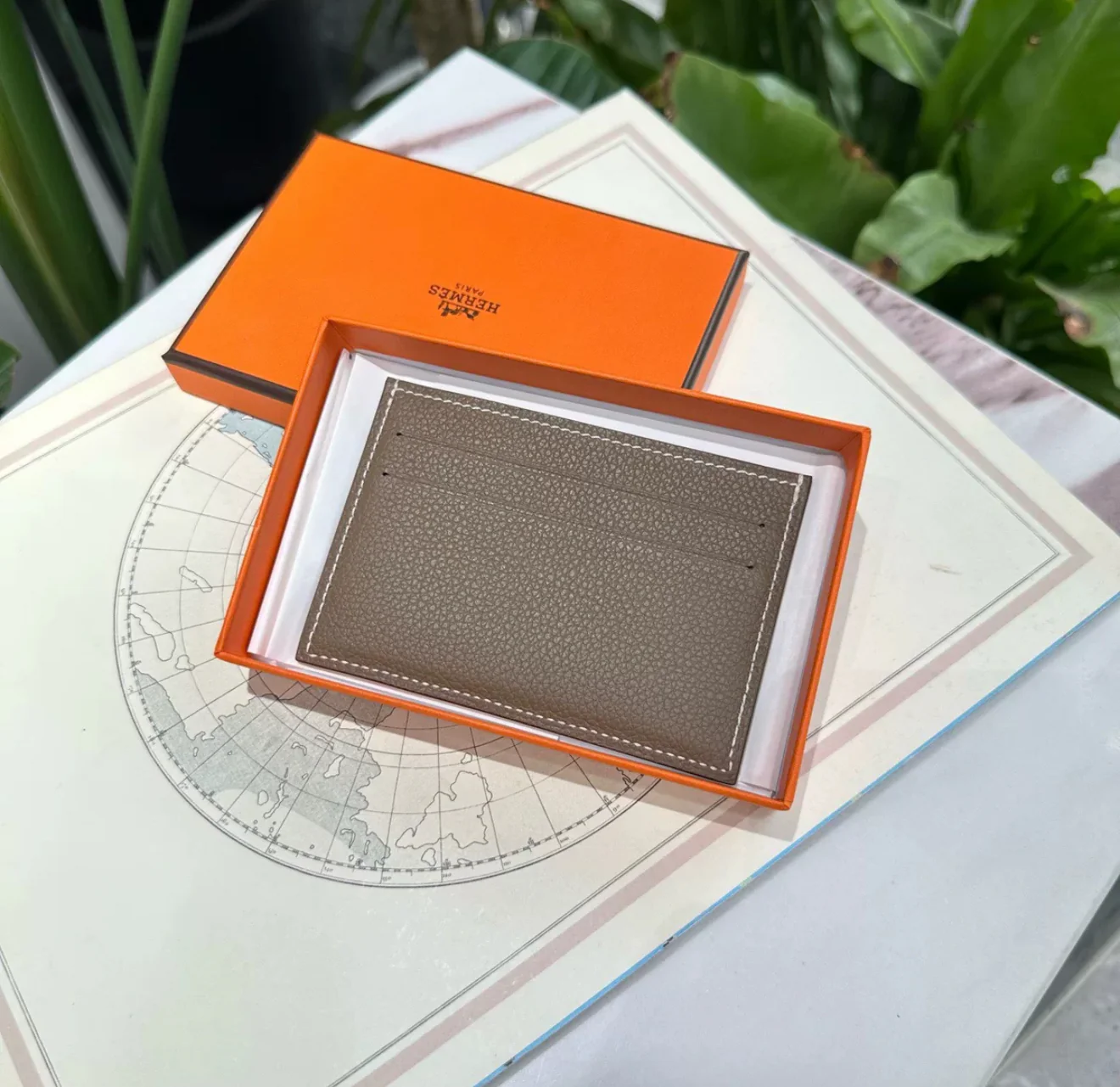 Hermes Etoupe Card Holder - Image 2